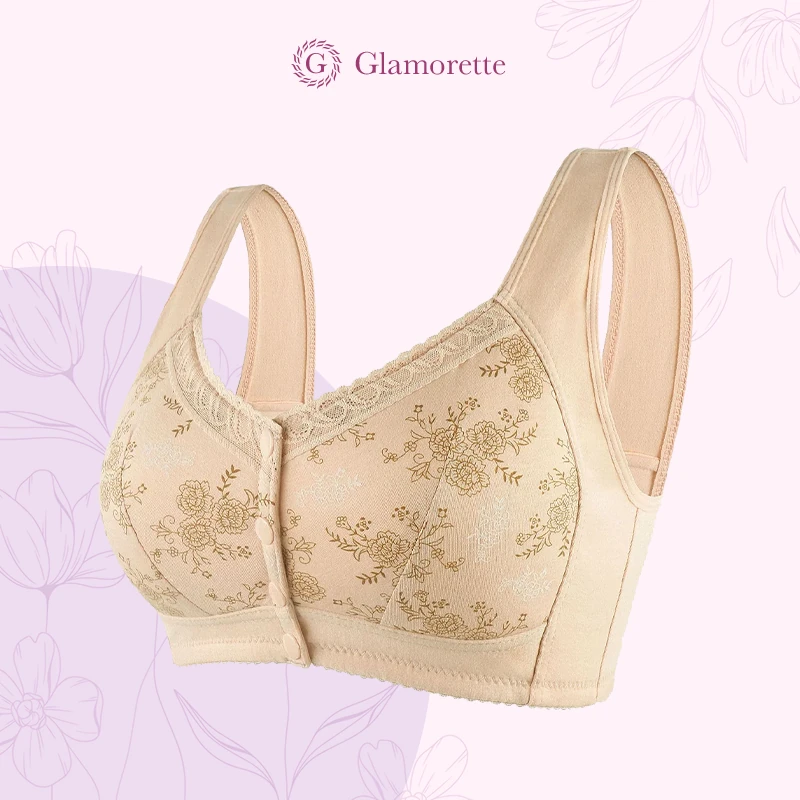 Glamorette - LAST DAY SALE 80% - Cotton Front Closure Bra