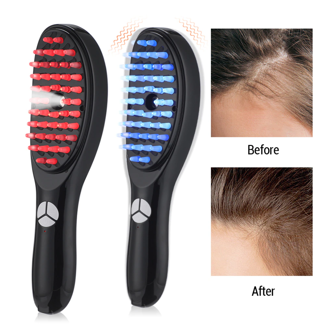 GlowGlide Rejuvenating Red Light Therapy Hair Brush