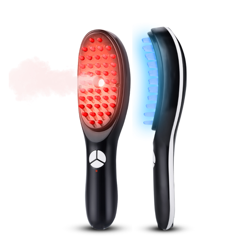 GlowGlide Rejuvenating Red Light Therapy Hair Brush