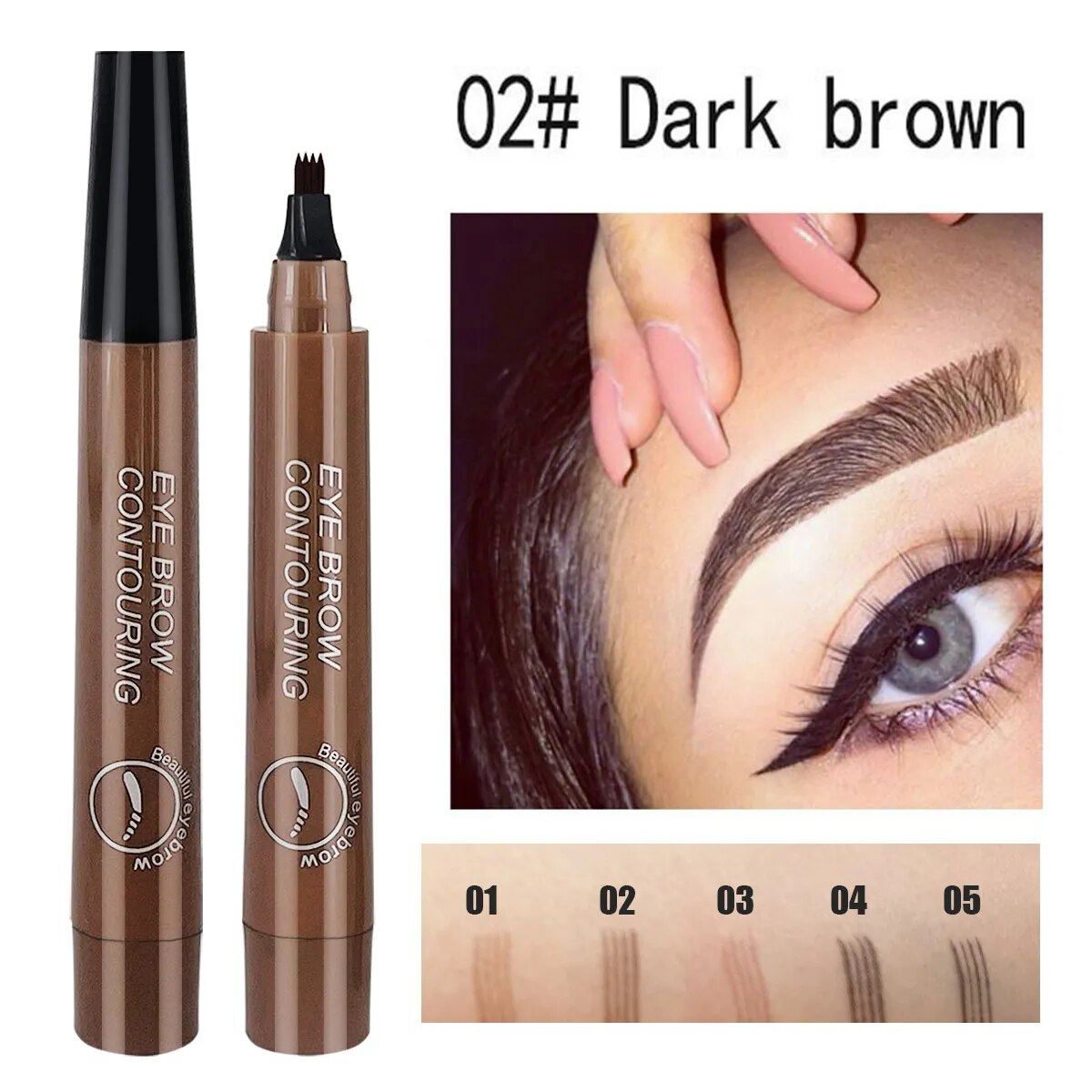 Glowly Secret 4 Tipped Precise Brow Pen