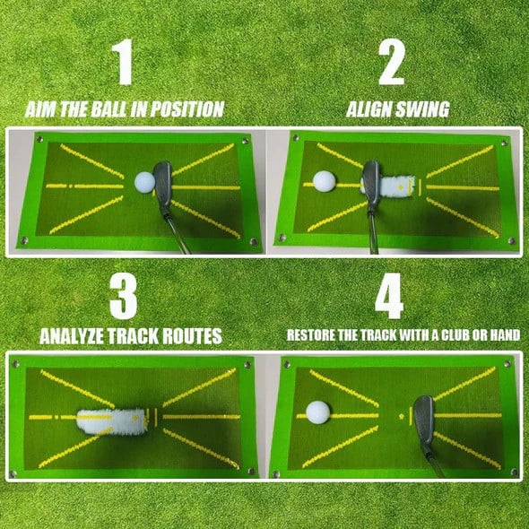 Golf Training Mat for Swing Detection Batting