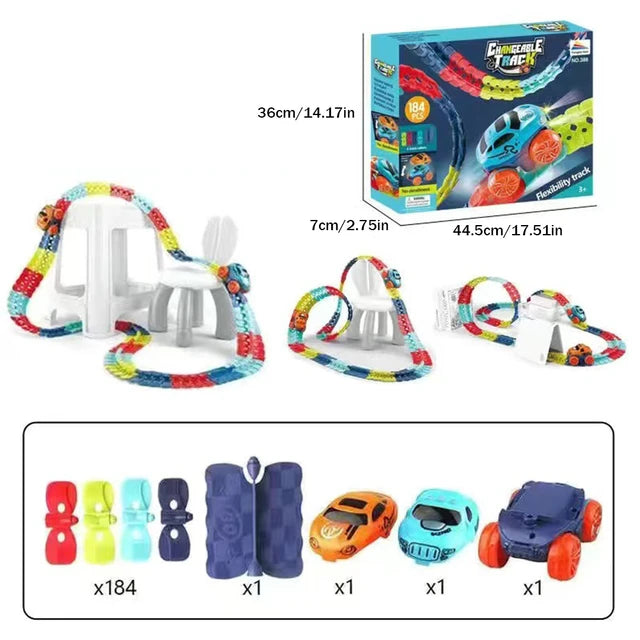 GravityRacer - Educational Kids Changeable Track Car Set