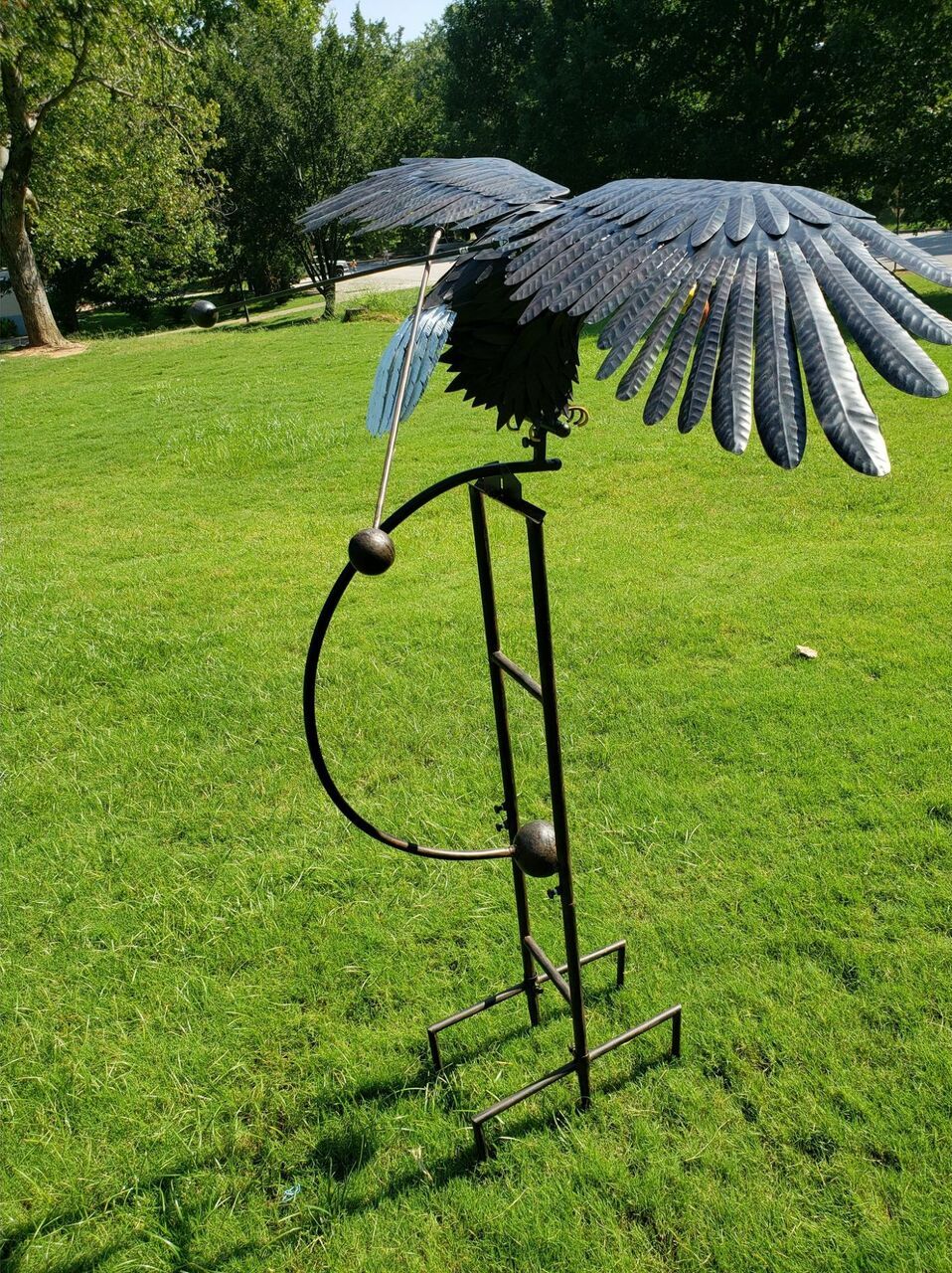 Handmade Flying Eagle Garden Stake