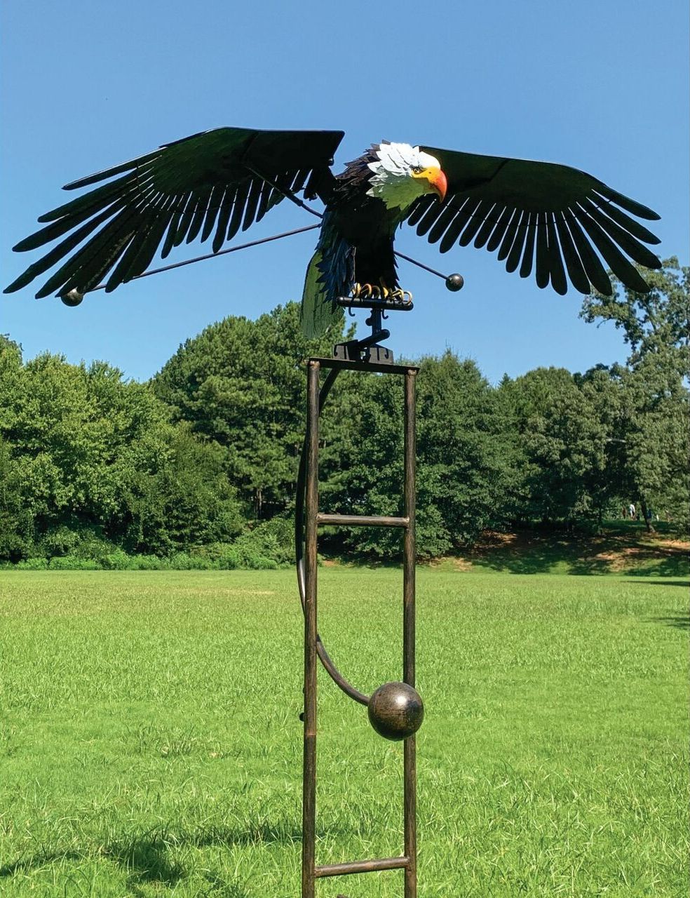 Handmade Flying Eagle Garden Stake