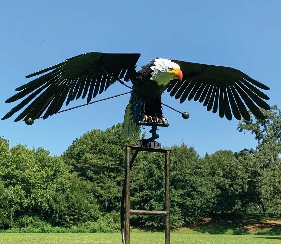 Handmade Flying Eagle Garden Stake