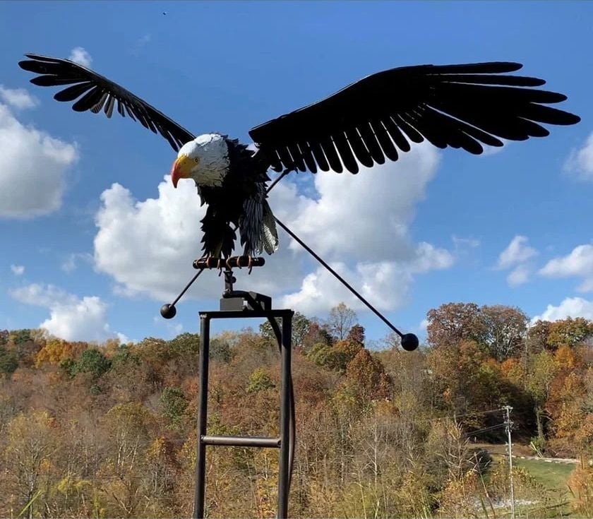 Handmade Flying Eagle Garden Stake