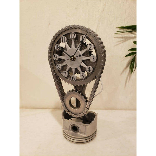 Orbmno Handmade Motorized Rotating Chain Clock