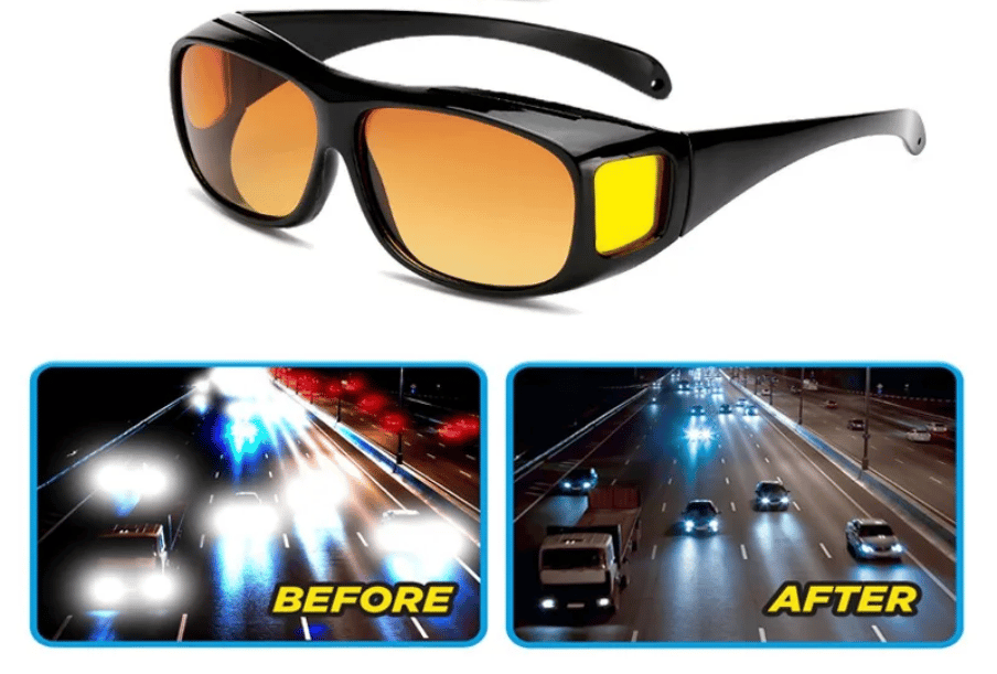 Headlight Glasses with "GlareCut" Technology