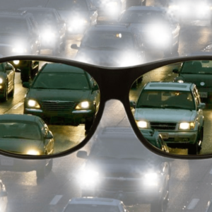 Headlight Glasses with “GlareCut” Technology