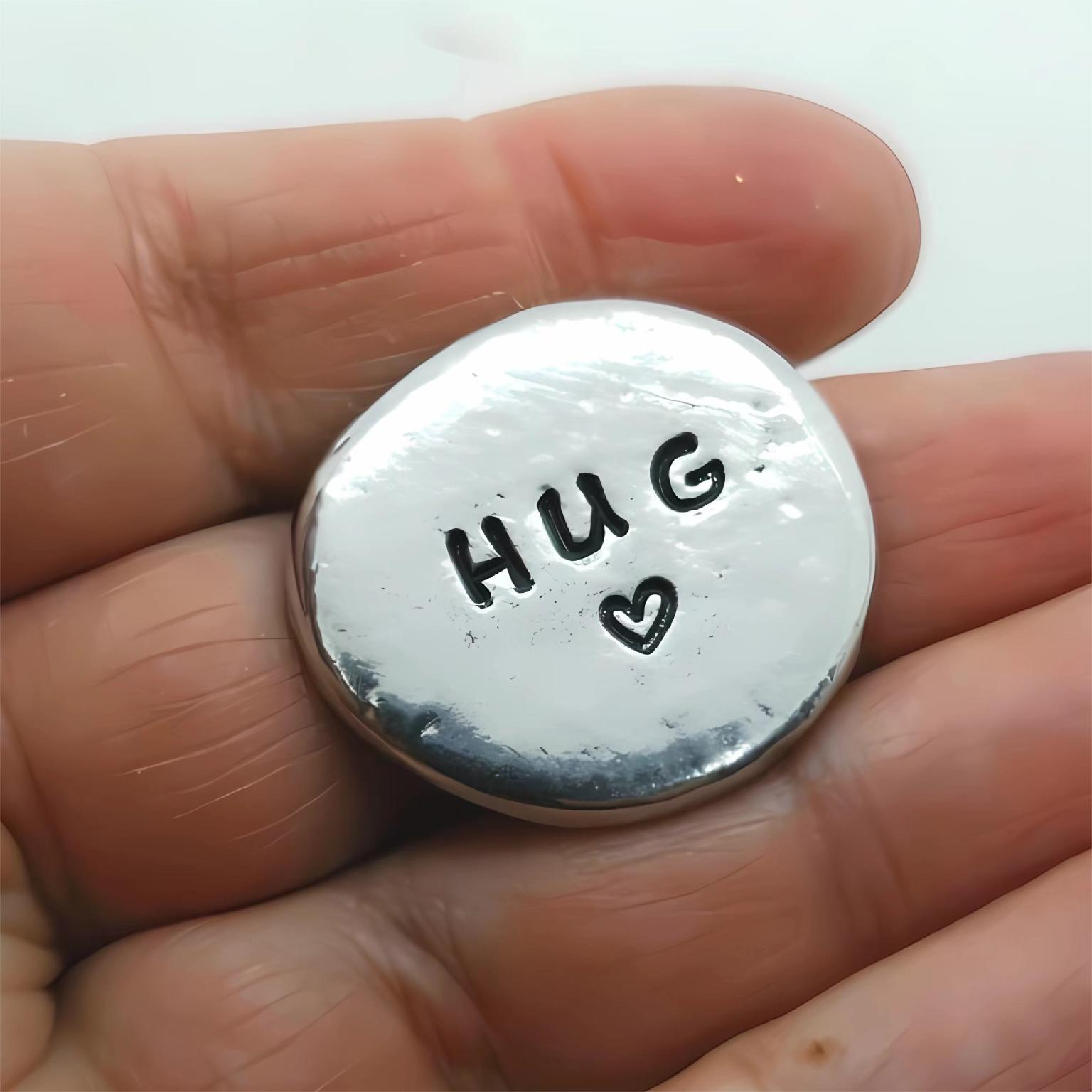 HEARTFELT PEWTER POCKET TOKENS