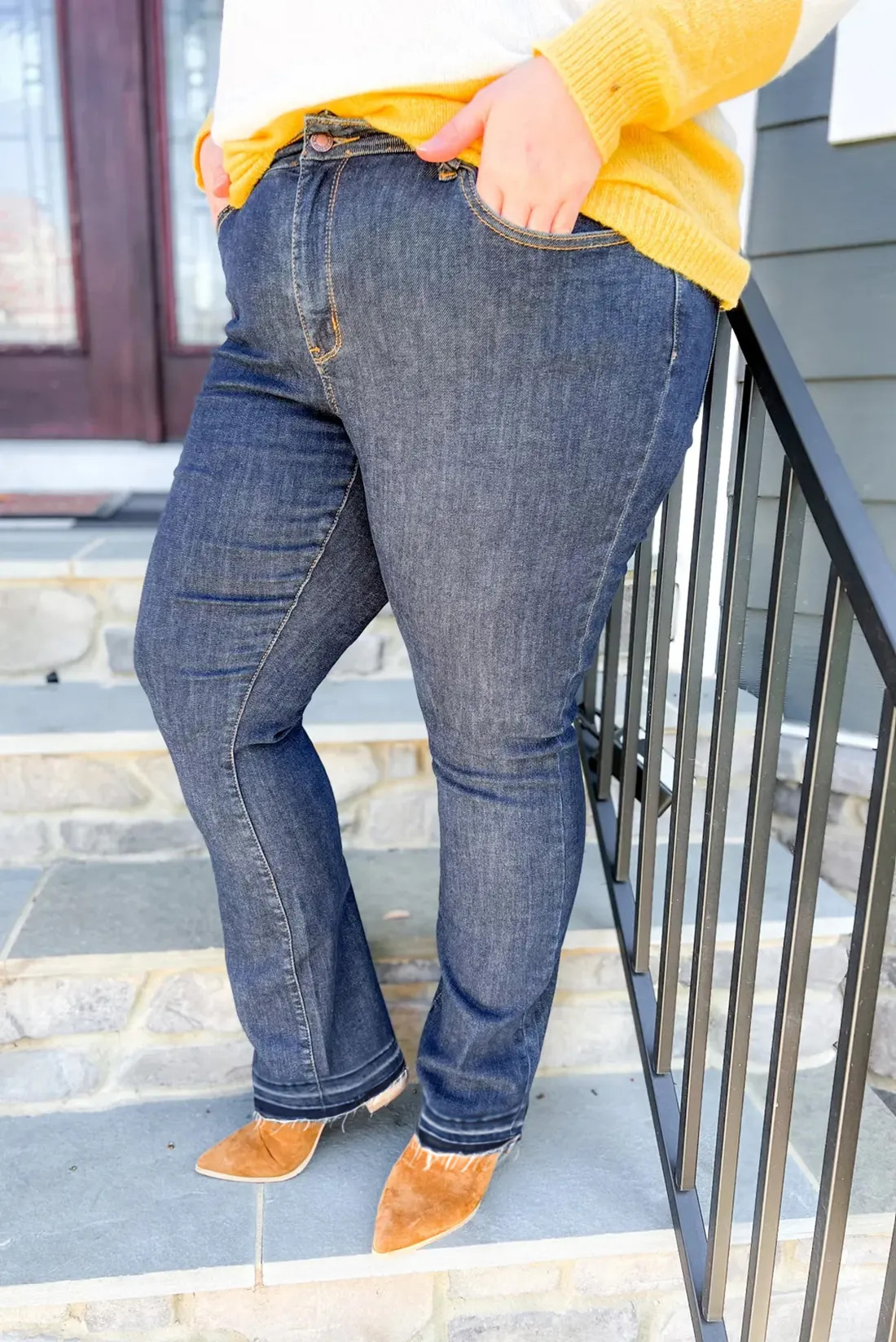 High-Rise Tummy Control Bootcut Jeans