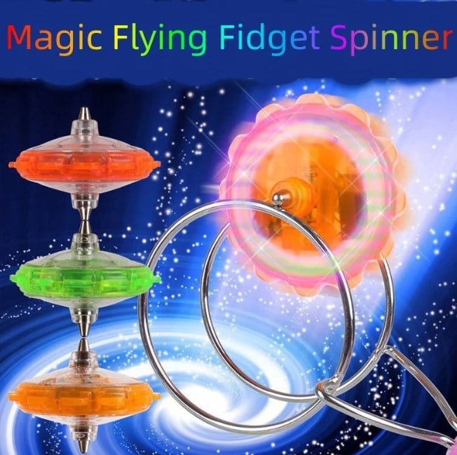 HOT SALE - Creative LED Light Luminous Fidget Spinner Magnetic Gyro