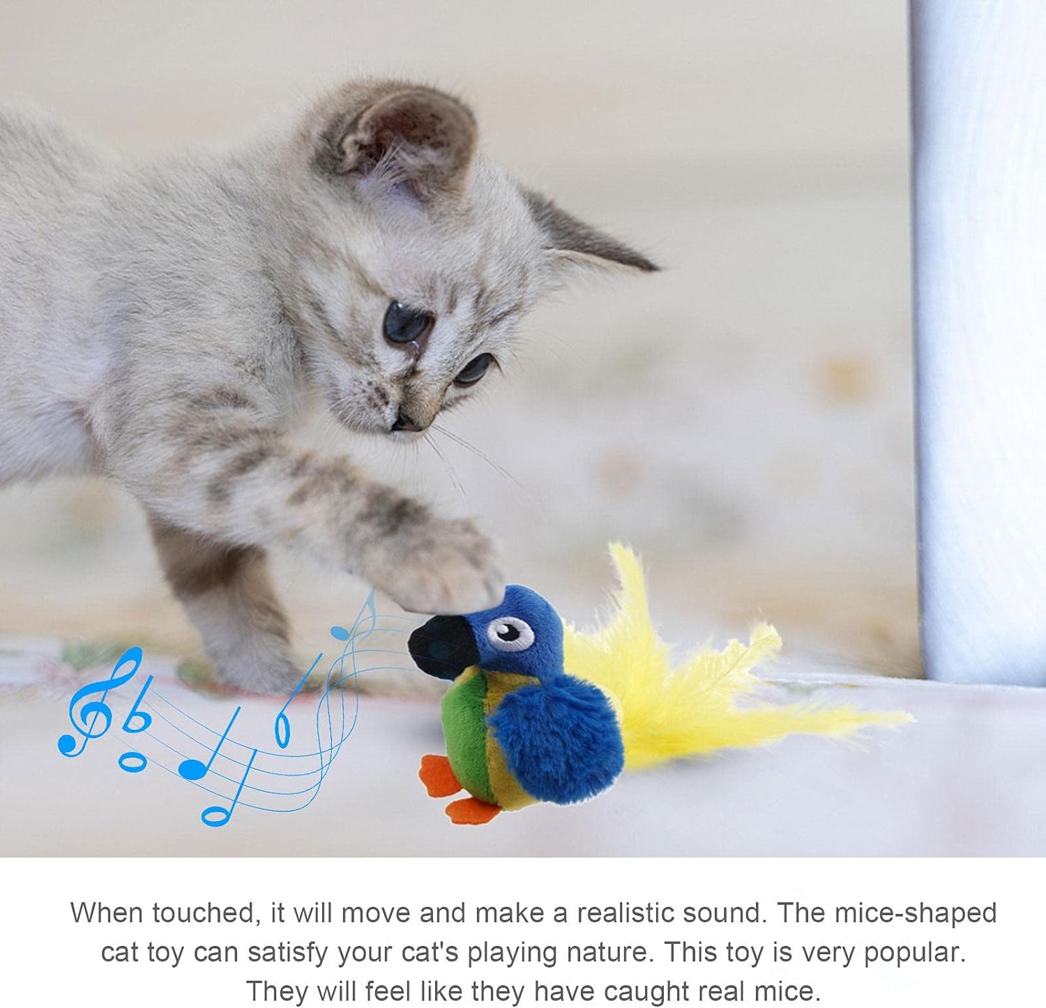 HOT SALE - Interactive Chirping Bird Cat Toy