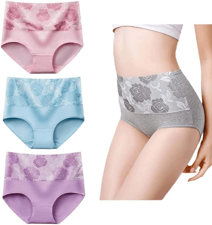 (Hot Sale 49% OFF) - Cotton High Waist Abdominal Slimming Hygroscopic Antibacterial Panties