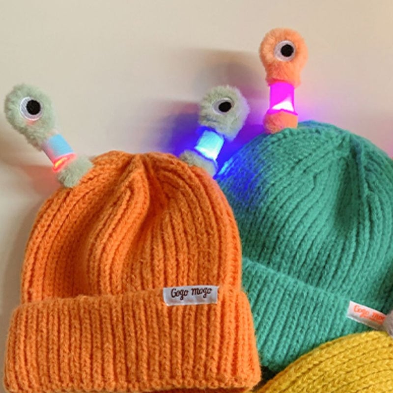 HOT SALE 49% OFF - Winter Parent-Child Cute Glowing Little Monster Knit Hat