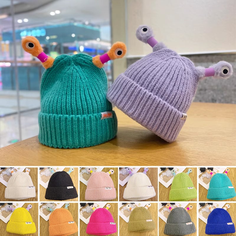 HOT SALE 49% OFF - Winter Parent-Child Cute Glowing Little Monster Knit Hat