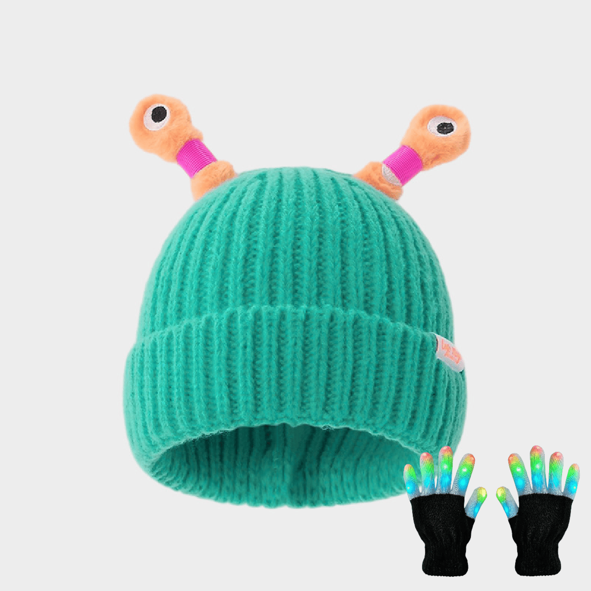 HOT SALE 49% OFF - Winter Parent-Child Cute Glowing Little Monster Knit Hat