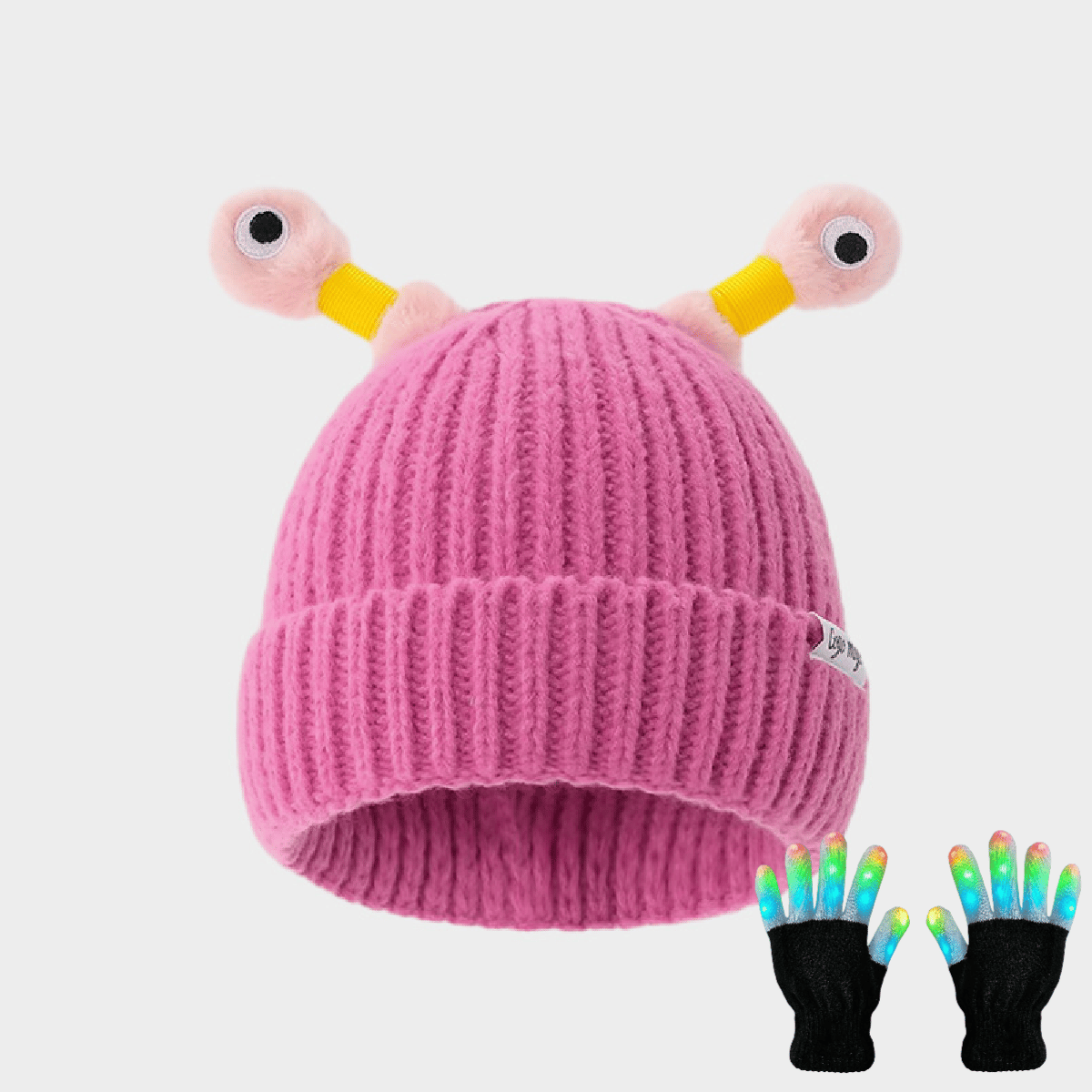 HOT SALE 49% OFF - Winter Parent-Child Cute Glowing Little Monster Knit Hat