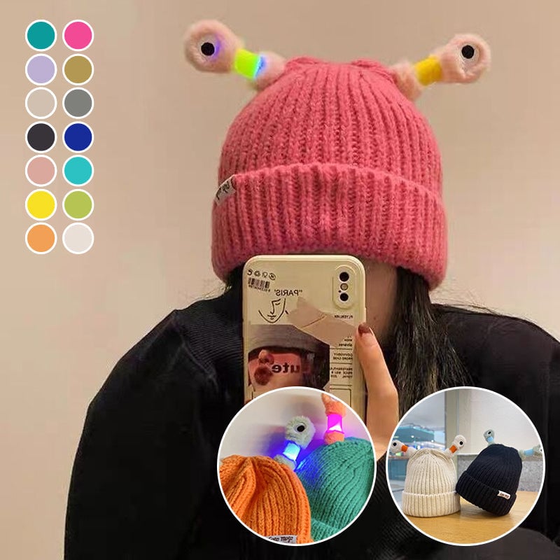 HOT SALE 49% OFF - Winter Parent-Child Cute Glowing Little Monster Knit Hat