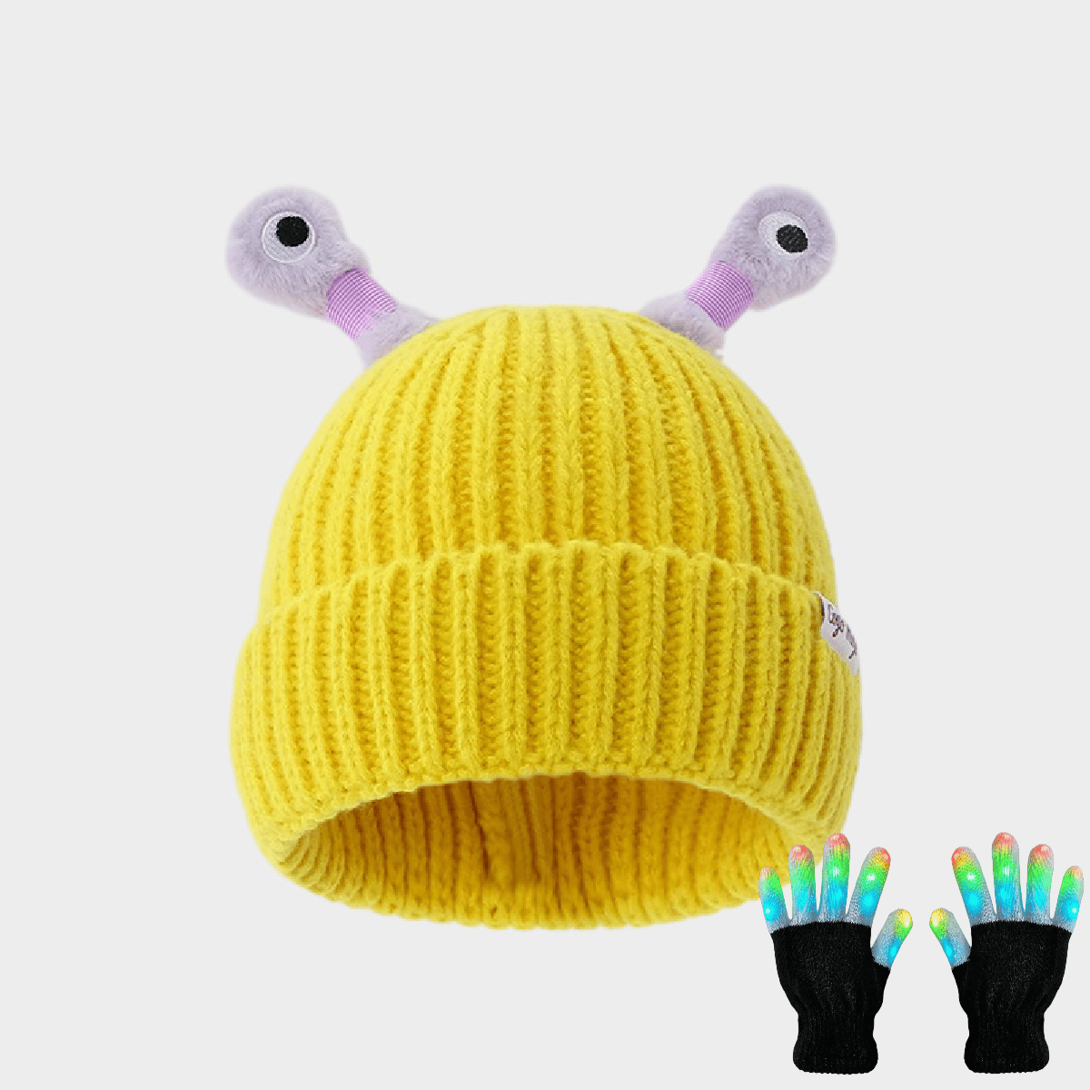 HOT SALE 49% OFF - Winter Parent-Child Cute Glowing Little Monster Knit Hat