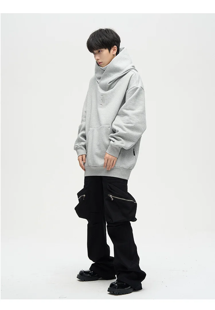 Hot Sale 50% OFF - Ninja Double Neckline Cotton Hip Hop Hoodie