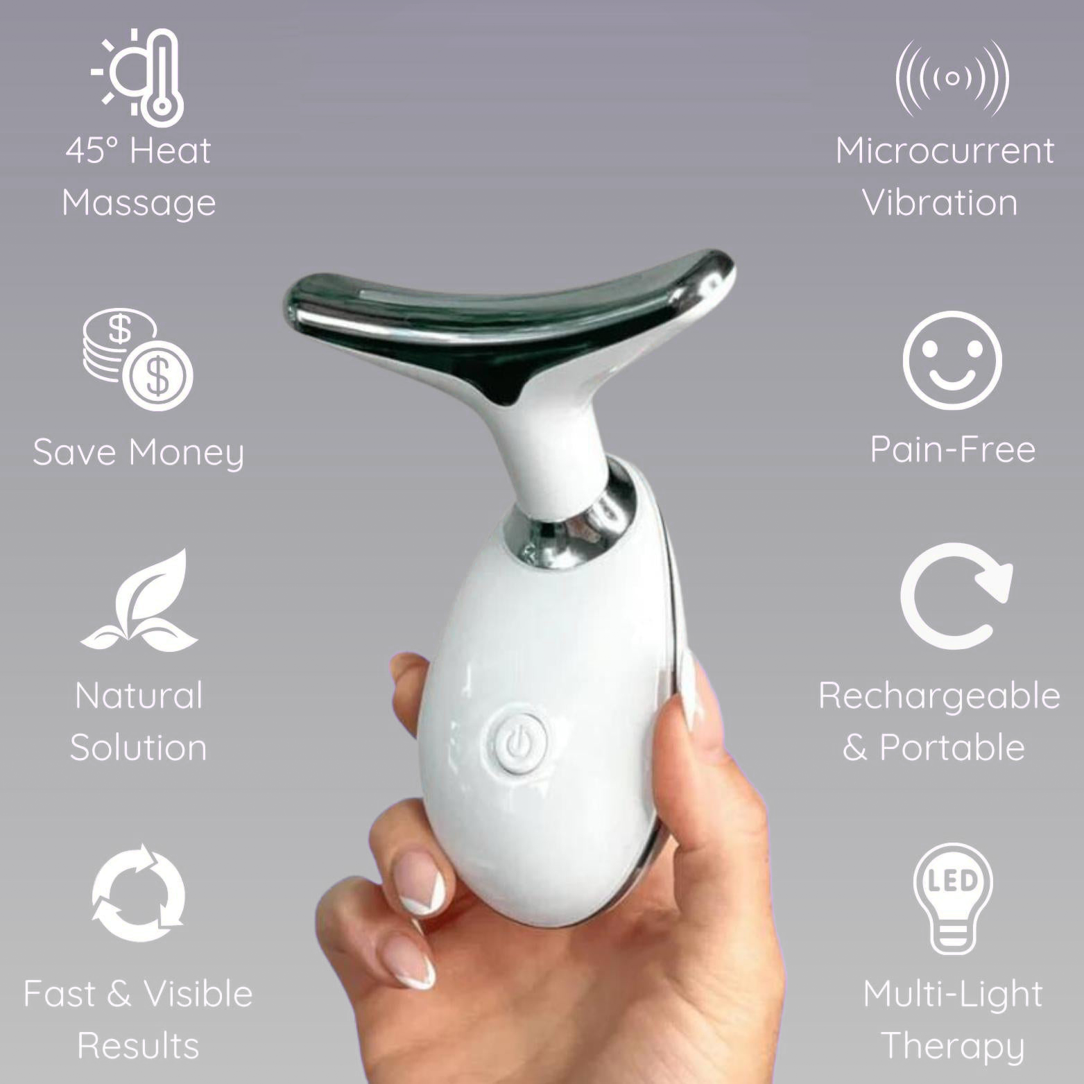 HOT SALE 70% OFF!!Three-Purpose Lifting And Firming Facial Massage Device