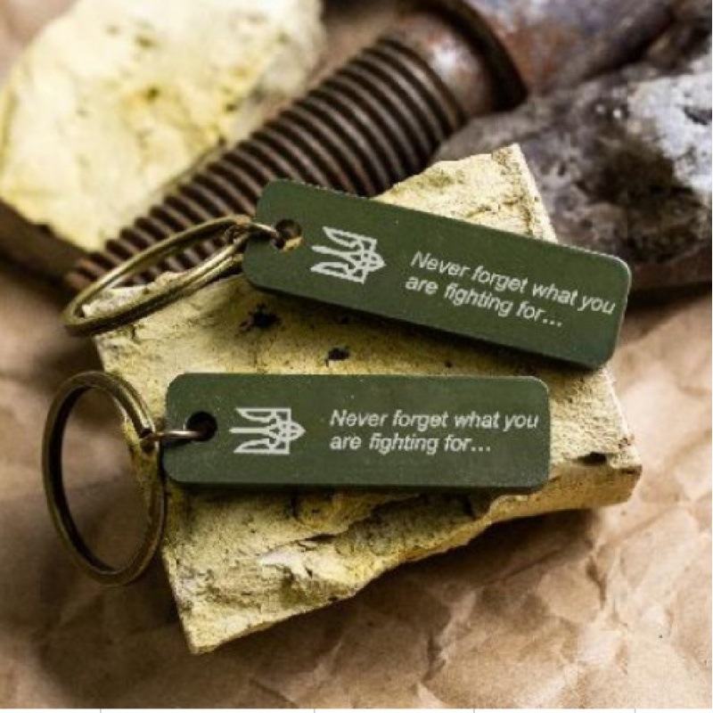 Keychain Made from Downed Russian Combat Tank T72 from Battlefield of Ukraine