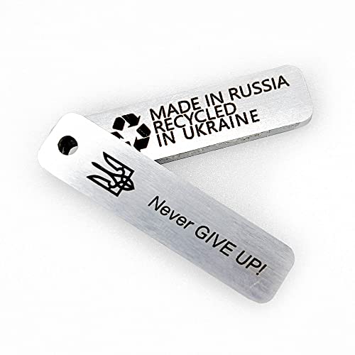 Keychain Made from Downed Russian Combat Tank T72 from Battlefield of Ukraine