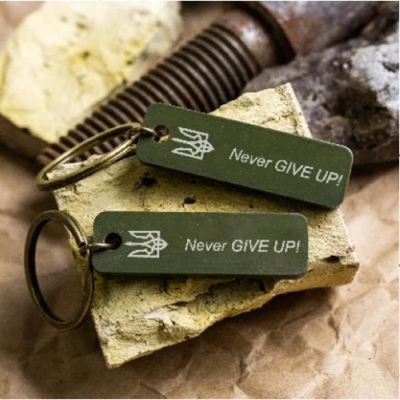 Keychain Made from Downed Russian Combat Tank T72 from Battlefield of Ukraine