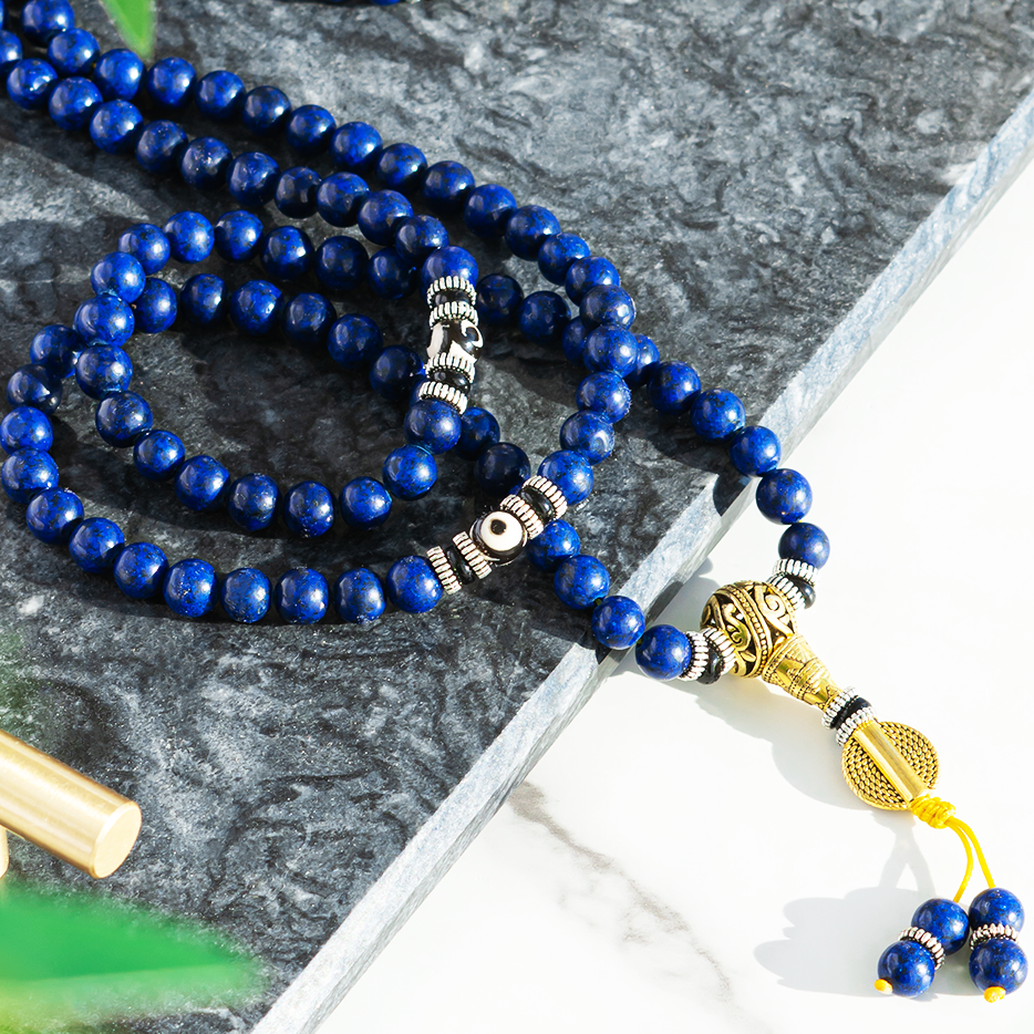 Lapis Lazuli Third Eye Mala