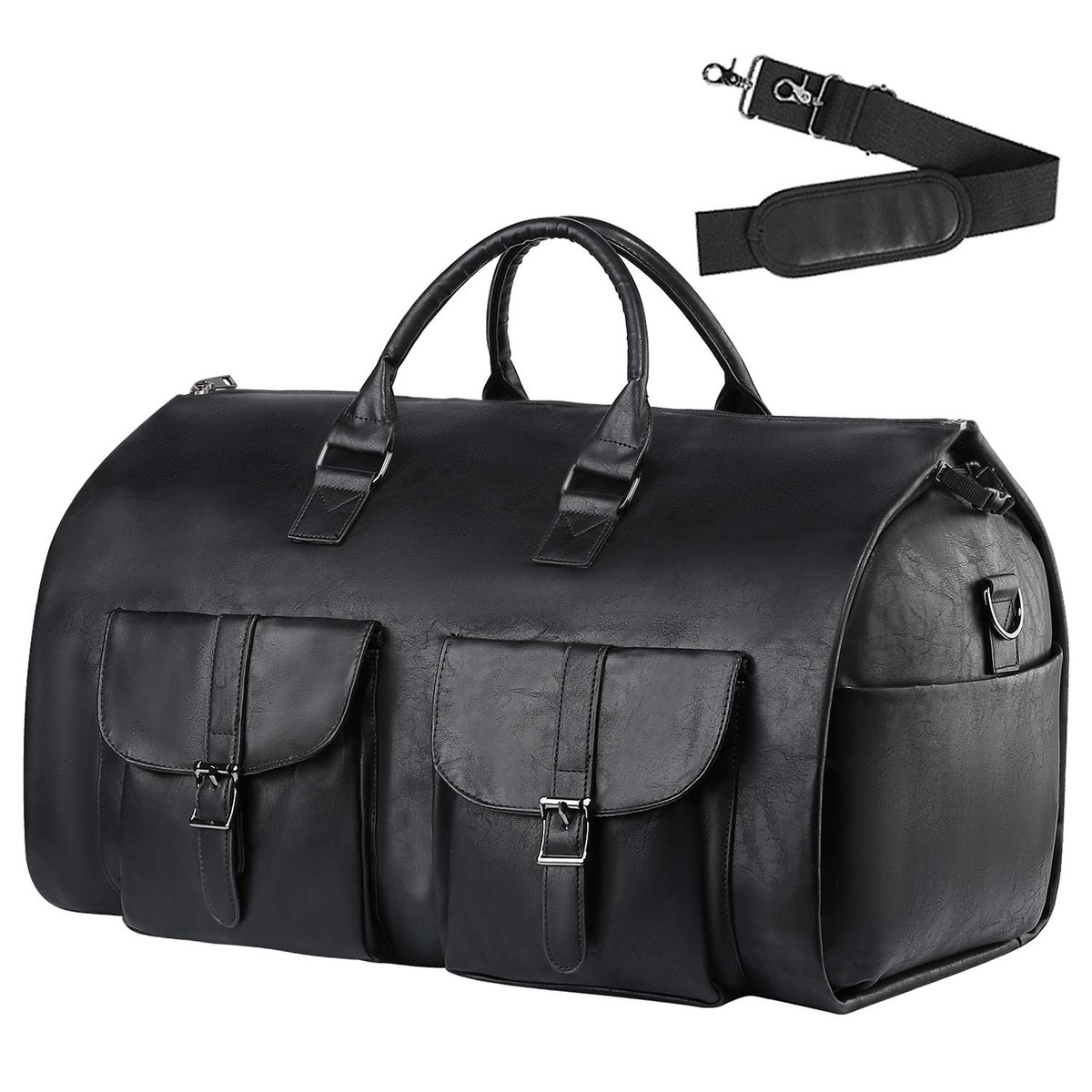 Brown-sleek LAST DAY 40% OFF - THE CONVERTIBLE DUFFLE GARMENT LUGGAGE