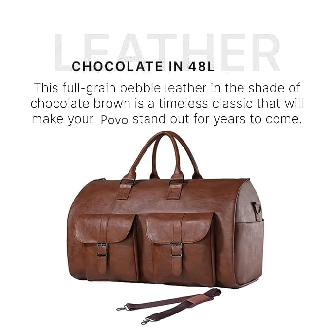 Brown-sleek LAST DAY 40% OFF - THE CONVERTIBLE DUFFLE GARMENT LUGGAGE