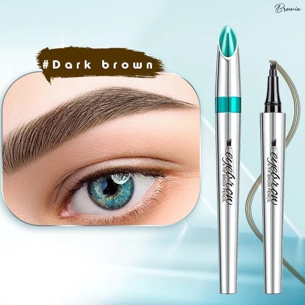 Last Day 49% Off – 3D Waterproof Microblading Eyebrow Pen 4 Fork Tip Tattoo Pencil