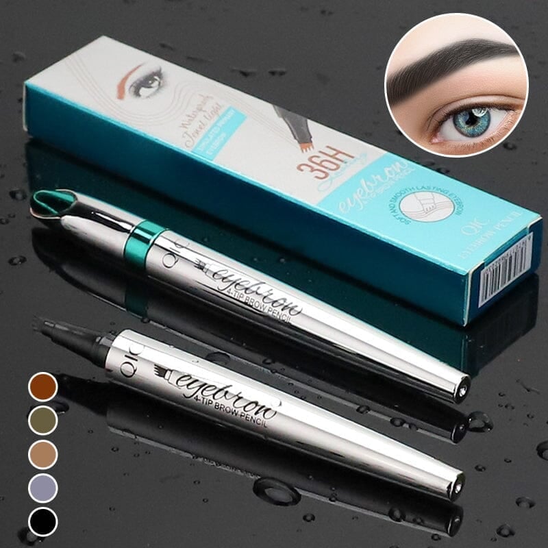 Last Day 49% OFF – 3D Waterproof Microblading Eyebrow Pen 4 Fork Tip Tattoo Pencil