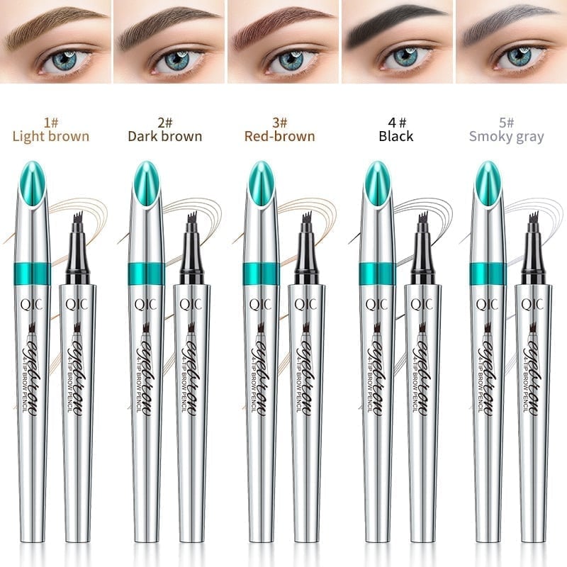 Last Day 49% Off - 3D Waterproof Microblading Eyebrow Pen 4 Fork Tip Tattoo Pencil