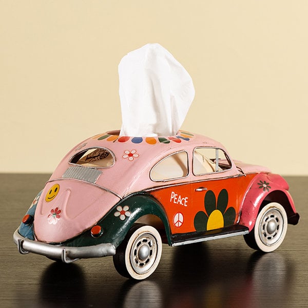 Last Day 49% OFF - Beetle Car Tissue Box - Iron - Vintage Collection