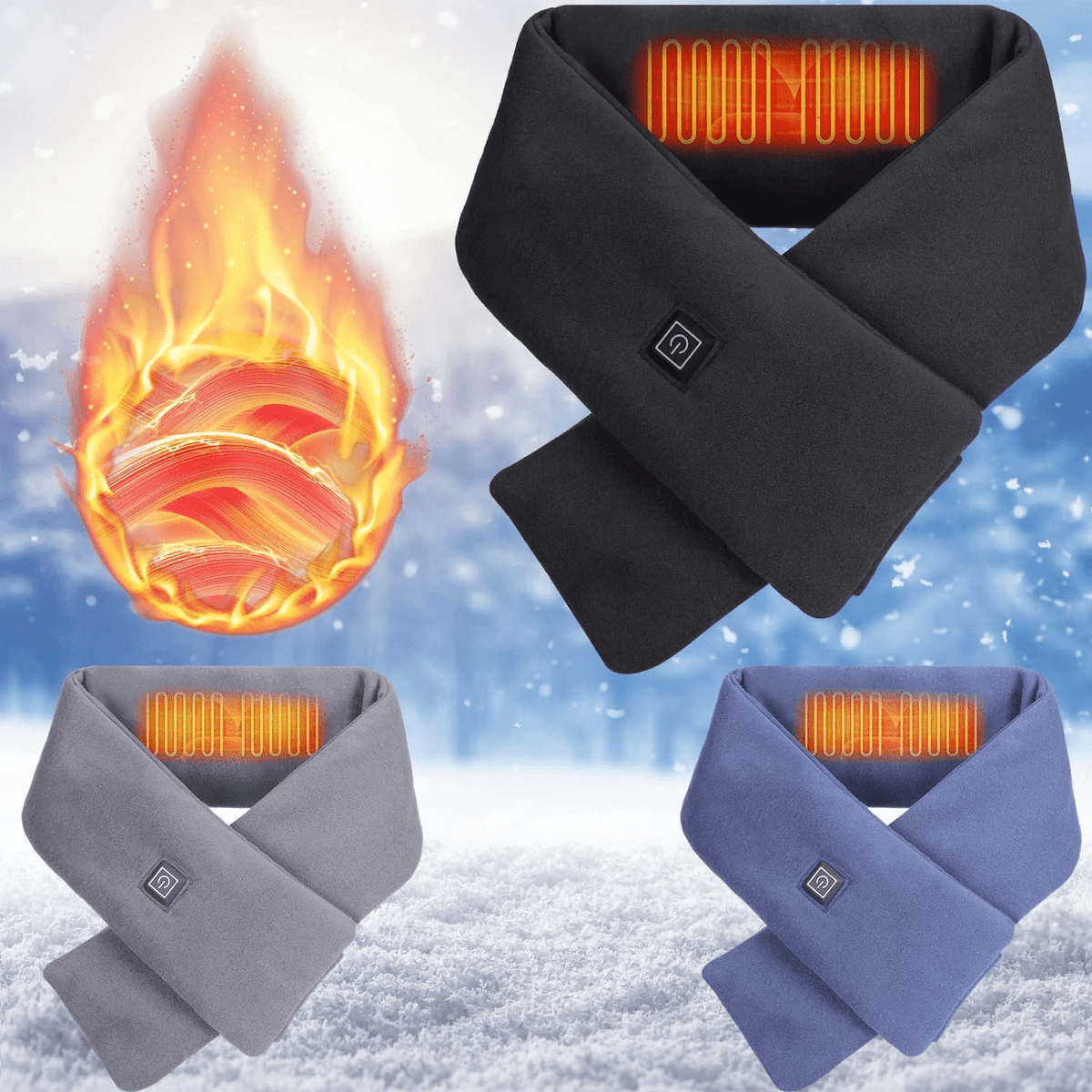 Lusmasfle LAST DAY 60% OFF - Intelligent Electric Heating Scarf