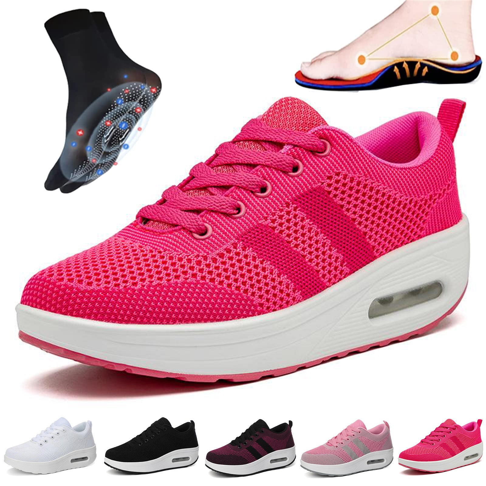 Last Day 60% OFF - Women light air flying woven mesh orthopedic Sneakers