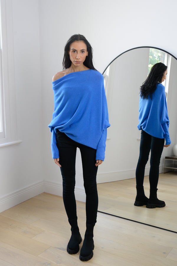 Last Day 69% OFF - Asymmetric Draped Jumper