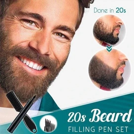 Last Day Buy 1 Get 2 Free - Waterproof Beard Filling Pen Kit