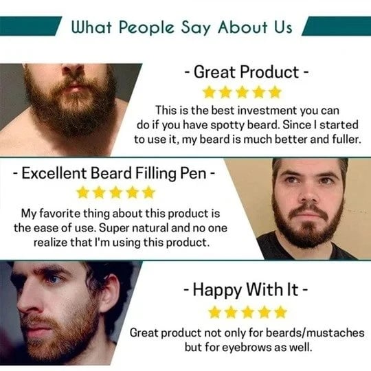 Last Day Buy 1 Get 2 Free - Waterproof Beard Filling Pen Kit