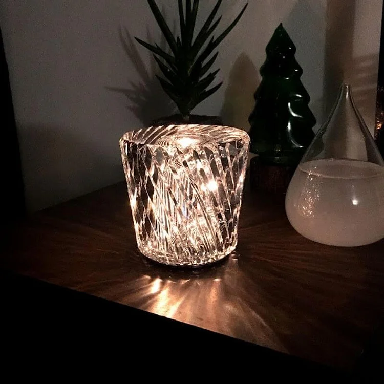 LED Crystal Wine Lamp