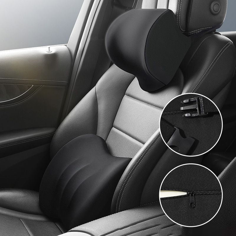 Limited Time Offer - Ergonomic Car Seat Headrest & Lumbar Cushion