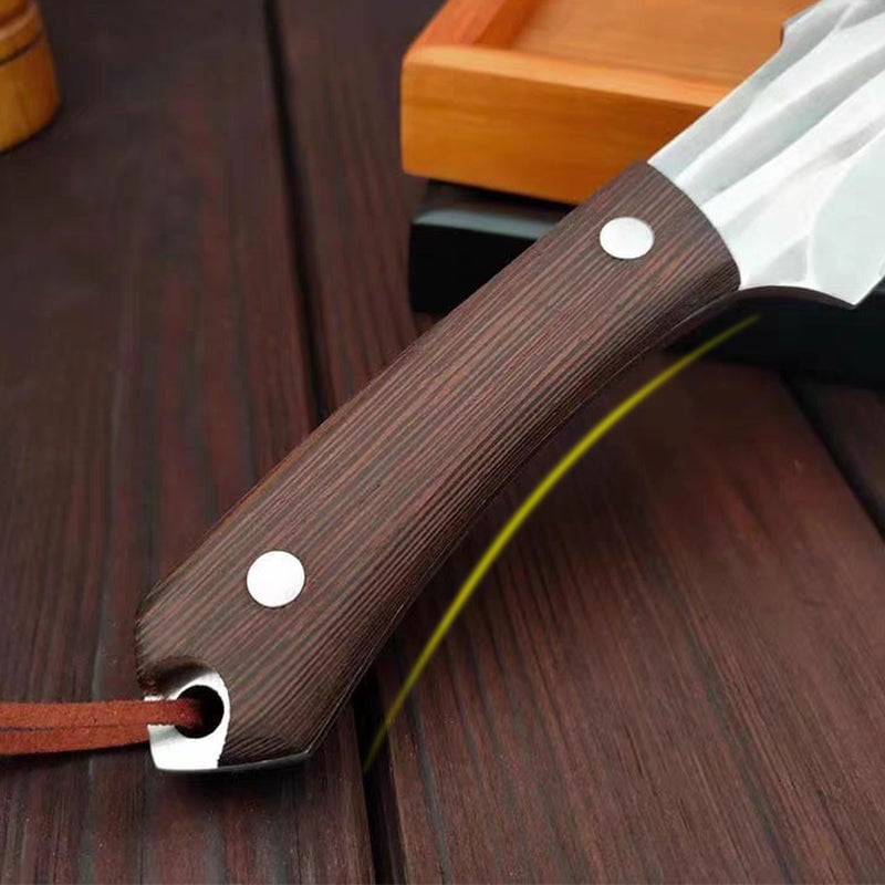 Limited Time Offer - Meat Cleaver Knife (with leather cover)