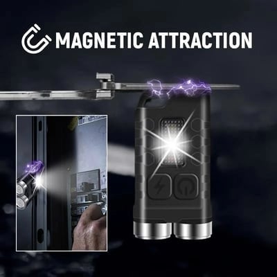 Magnetic Mini Keychain Flashlight