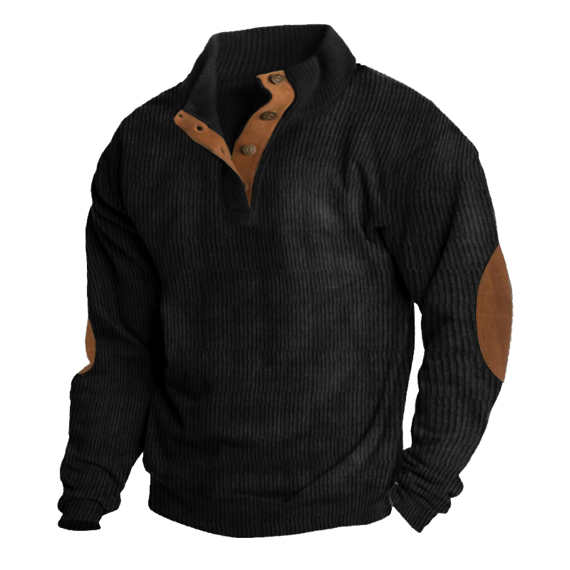 Men’s Outdoor Casual Stand Collar Long Sleeve Sweatshirt