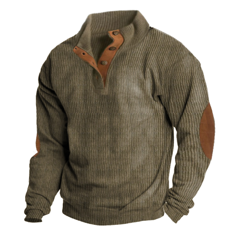 Autumnook - Men's Outdoor Casual Stand Collar Long Sleeve Sweatshirt