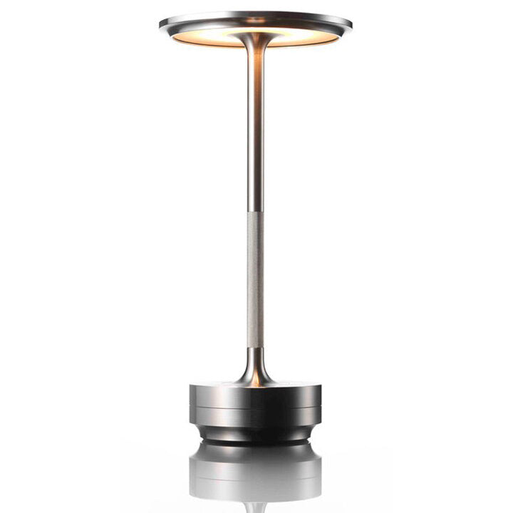 Minimal Metallic Cordless Table Lamp