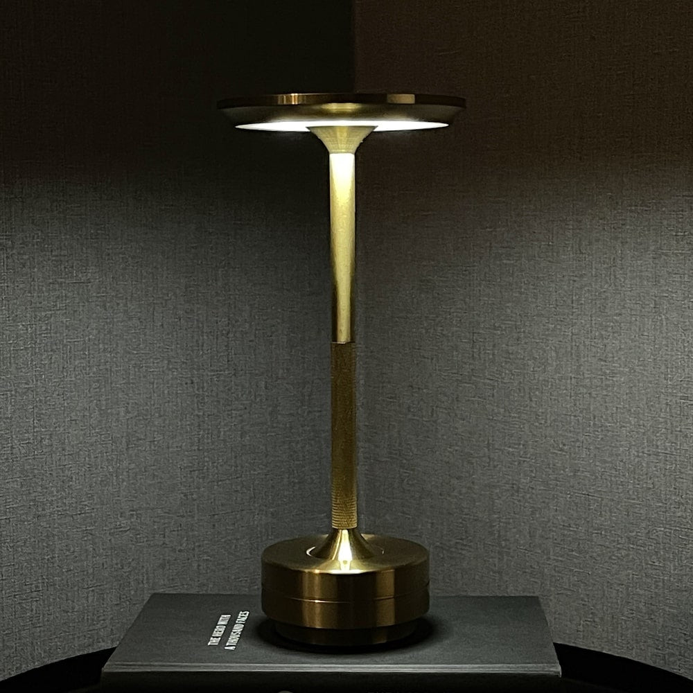 Minimal Metallic Cordless Table Lamp