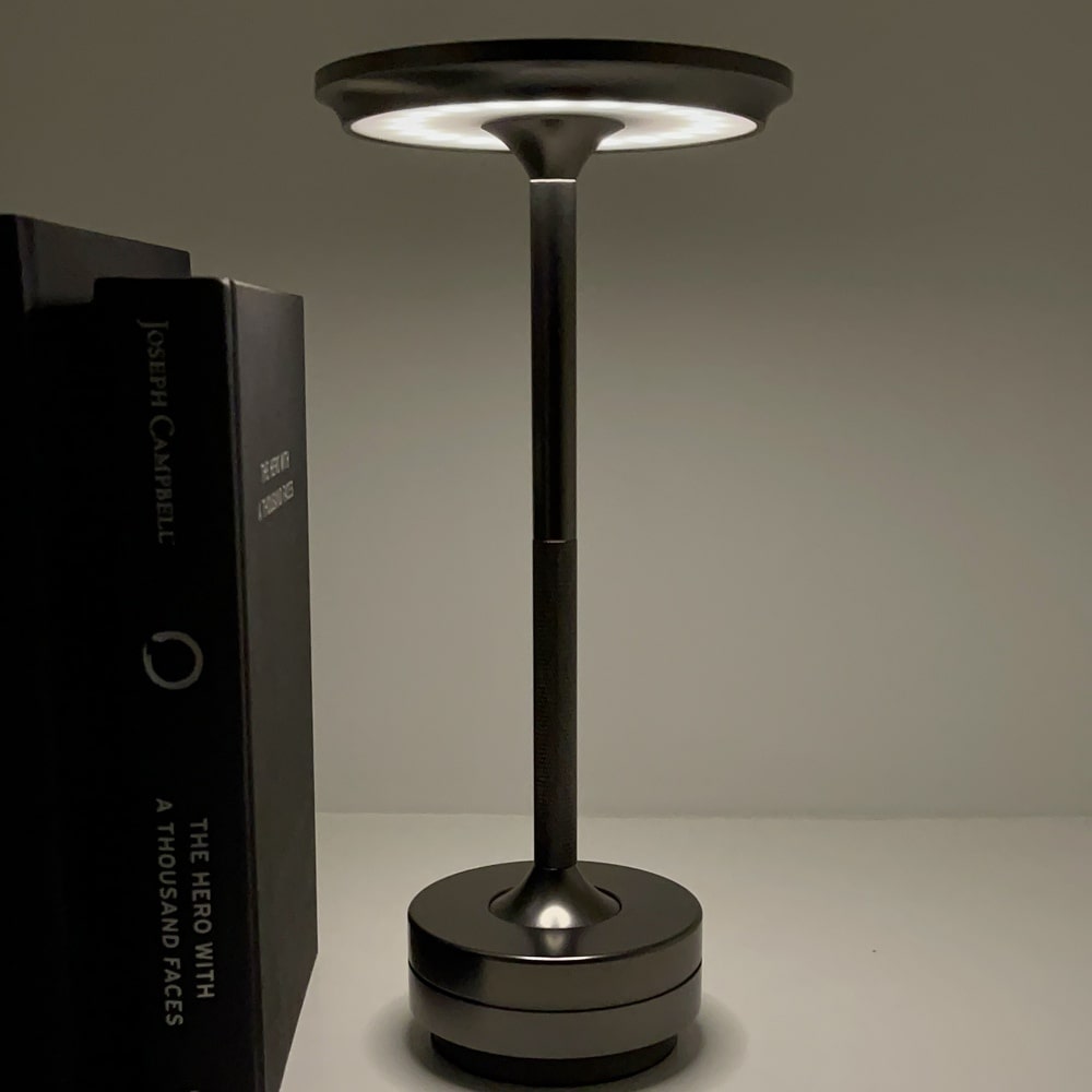 Minimal Metallic Cordless Table Lamp